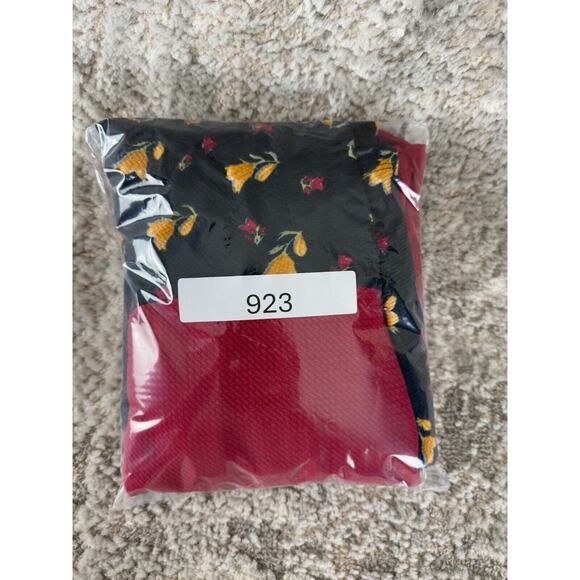 LuLaRoe Size XXS Floral Scoop Neck Stretchy Knee Length Dress Short Sleeve - Picture 9 of 9